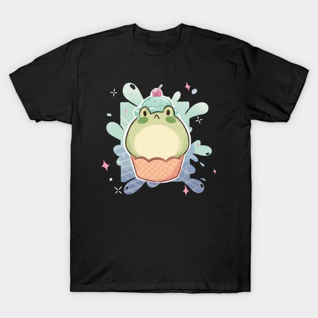 Mint Sundae Kewi Frog T-Shirt by SweetWhimsy